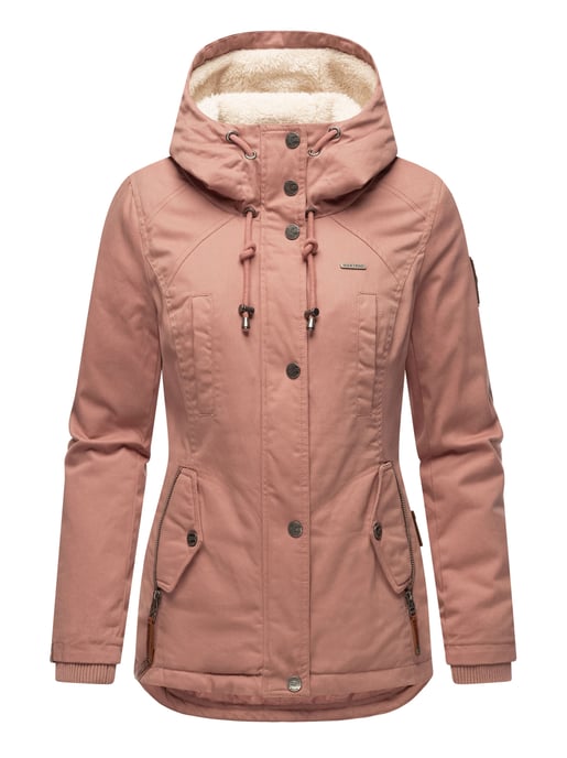 Marikoo Damen Winterjacke mit Teddyfell-Innenfutter & Kapuze - Image 2