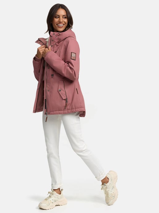 Marikoo Damen Winterjacke mit Teddyfell-Innenfutter & Kapuze - Image 5