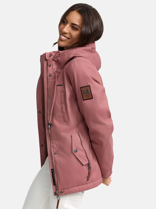 Marikoo Damen Winterjacke mit Teddyfell-Innenfutter & Kapuze - Image 6