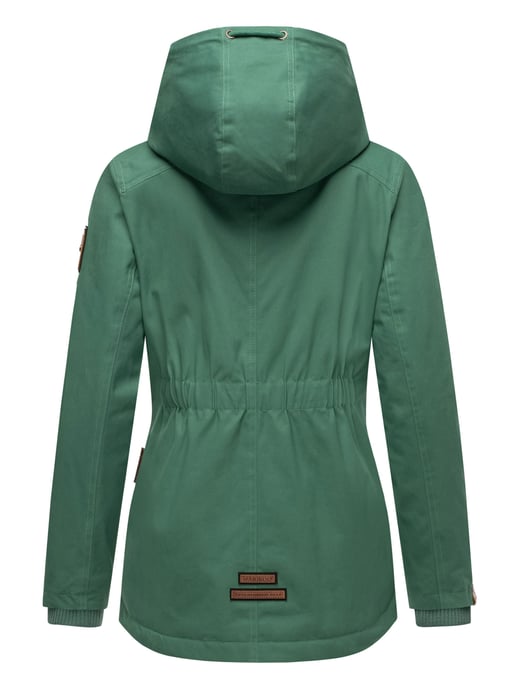 Marikoo Damen Winterjacke mit Teddyfell-Innenfutter & Kapuze - Image 4