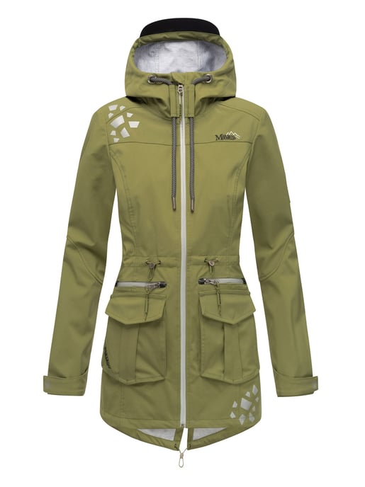 Marikoo Damen Softshelljacke – Ulissaa mit Kapuze & Reflektoren - Image 2