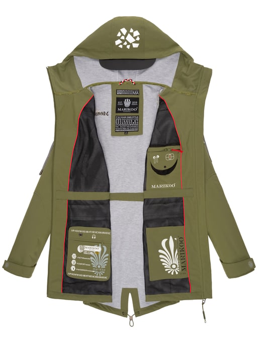 Marikoo Damen Softshelljacke – Ulissaa mit Kapuze & Reflektoren - Image 6