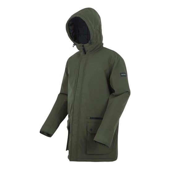 Regatta Herren Rhodo Gepolsterte Jacke (Dunkelkhaki) - Image 3