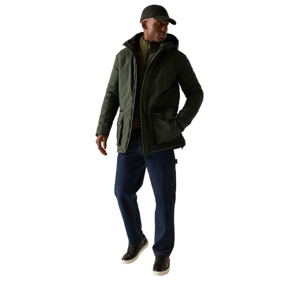 Regatta Herren Rhodo Gepolsterte Jacke (Dunkelkhaki) - Image 5