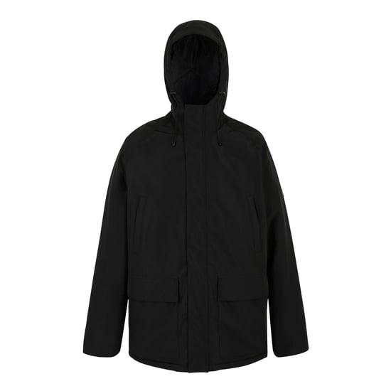 Regatta Herren Savon Isolierte Wasserfeste Jacke (Schwarz/Dunkelgrau) - Image 1