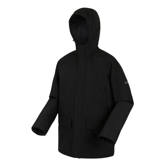 Regatta Herren Savon Isolierte Wasserfeste Jacke (Schwarz/Dunkelgrau) - Image 3