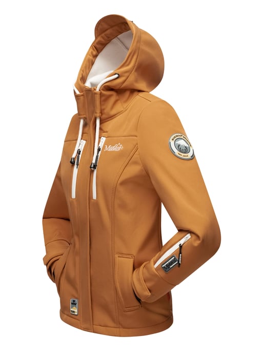 Marikoo Damen Softshelljacke – Kleine Zicke, warm mit Kapuze & Fleecefutter - Image 4