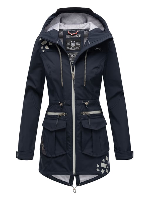 Marikoo Damen Softshelljacke – Ulissaa mit Kapuze & Reflektoren - Image 1