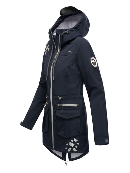Marikoo Damen Softshelljacke – Ulissaa mit Kapuze & Reflektoren - Image 3