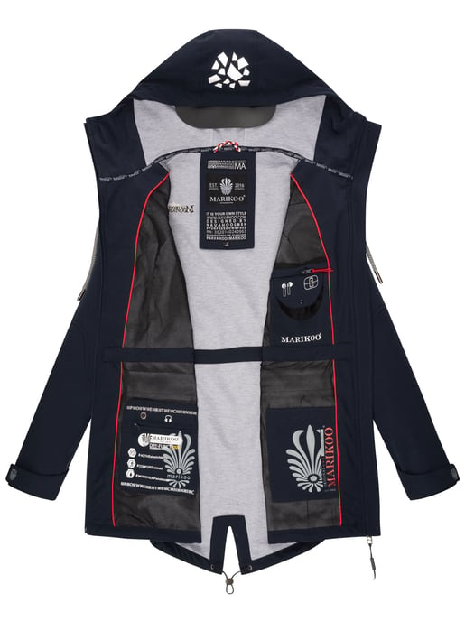 Marikoo Damen Softshelljacke – Ulissaa mit Kapuze & Reflektoren - Image 6