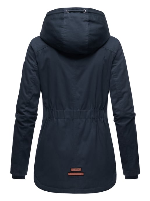 Marikoo Damen Winterjacke mit Teddyfell-Innenfutter & Kapuze - Image 3