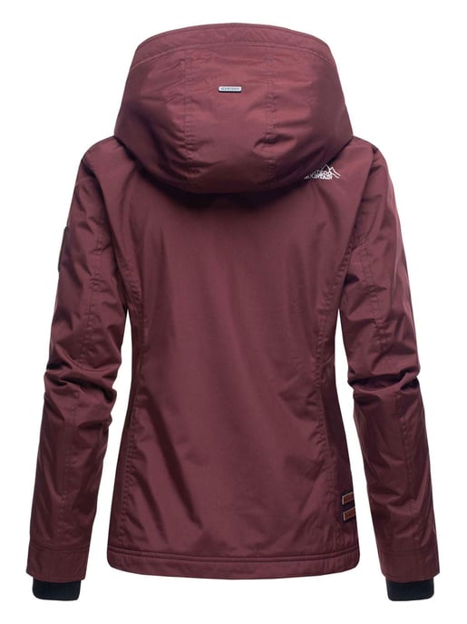 Marikoo Damen Übergangsjacke Erdbeere mit Doppelkragen & Fleece-Innenfutter - Image 3