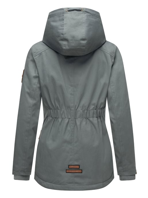 Marikoo Damen Winterjacke mit Teddyfell-Innenfutter & Kapuze - Image 3