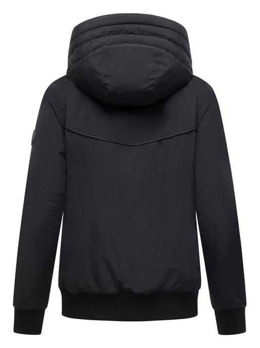 Marikoo Damen Winterjacke Mooni 16 im sportlichen Bomber-Stil mit Kapuze - Image 3