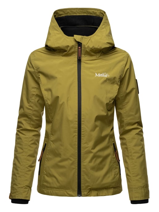 Marikoo Damen Übergangsjacke Erdbeere mit Doppelkragen & Fleece-Innenfutter - Image 3