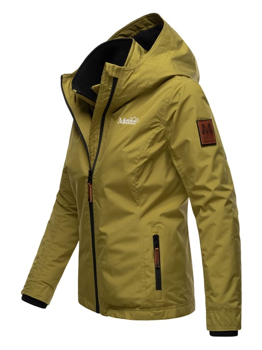 Marikoo Damen Übergangsjacke Erdbeere mit Doppelkragen & Fleece-Innenfutter - Image 4
