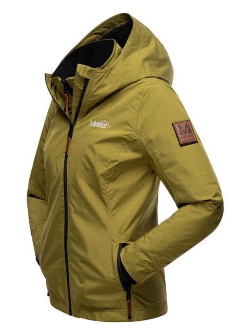 Marikoo Damen Übergangsjacke Erdbeere mit Doppelkragen & Fleece-Innenfutter - Image 5
