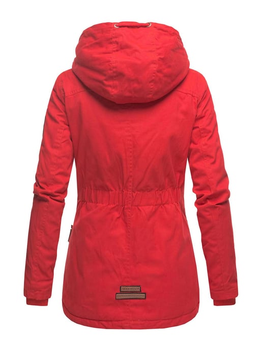 Marikoo Damen Winterjacke mit Teddyfell-Innenfutter & Kapuze - Image 3