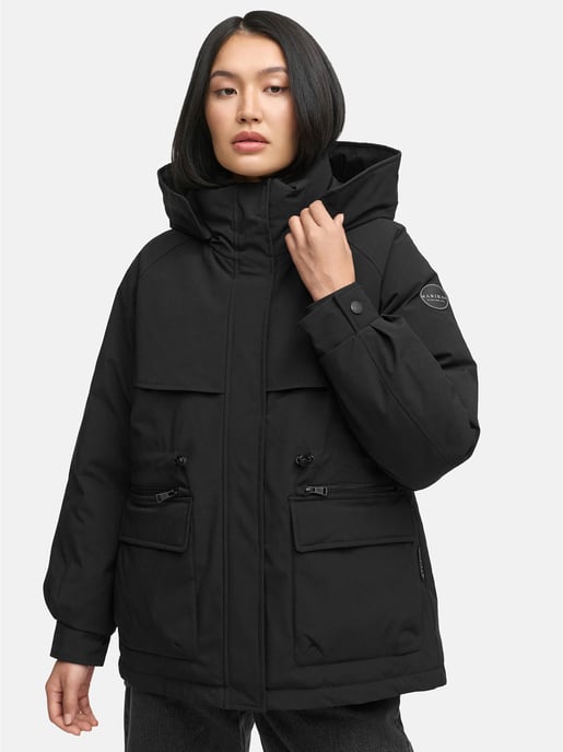 Marikoo Damen Winterjacke Shigaraa mit abnehmbarer Kapuze & Magnettaschen - Image 5