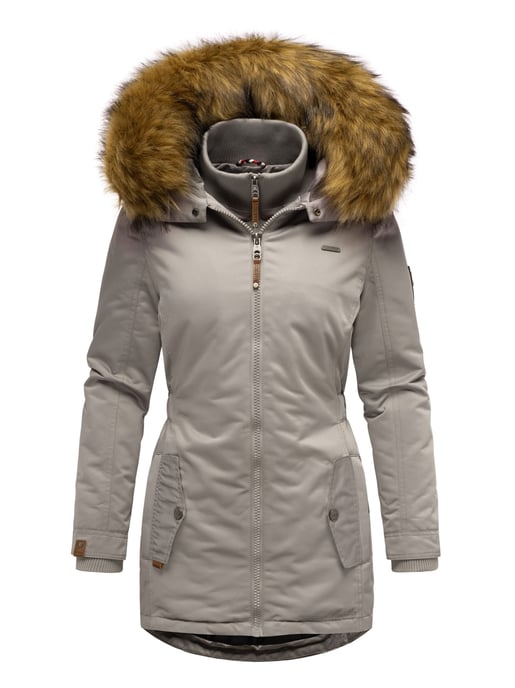 Marikoo Damen Winterjacke – Sanakoo, warm mit abnehmbarem Fellkragen - Image 2