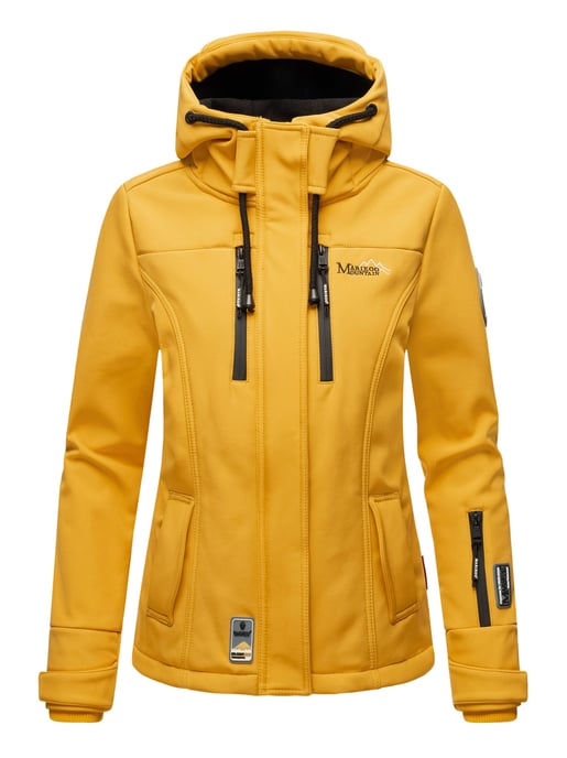 Marikoo Damen Softshelljacke – Kleine Zicke, warm mit Kapuze & Fleecefutter - Image 2