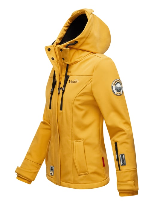 Marikoo Damen Softshelljacke – Kleine Zicke, warm mit Kapuze & Fleecefutter - Image 3