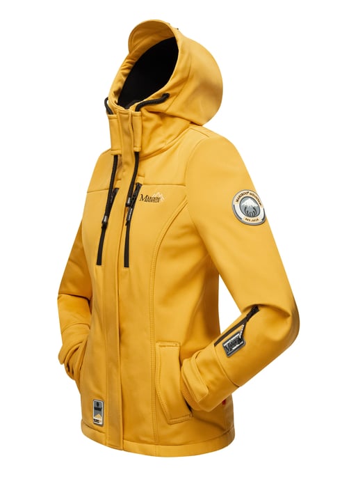 Marikoo Damen Softshelljacke – Kleine Zicke, warm mit Kapuze & Fleecefutter - Image 4