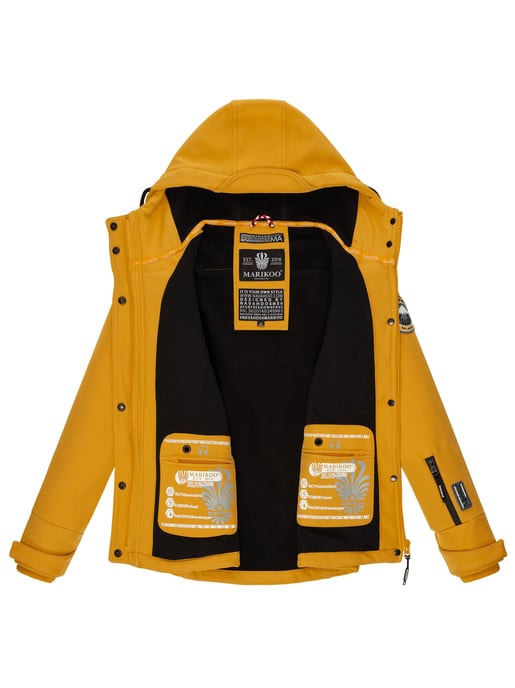 Marikoo Damen Softshelljacke – Kleine Zicke, warm mit Kapuze & Fleecefutter - Image 6