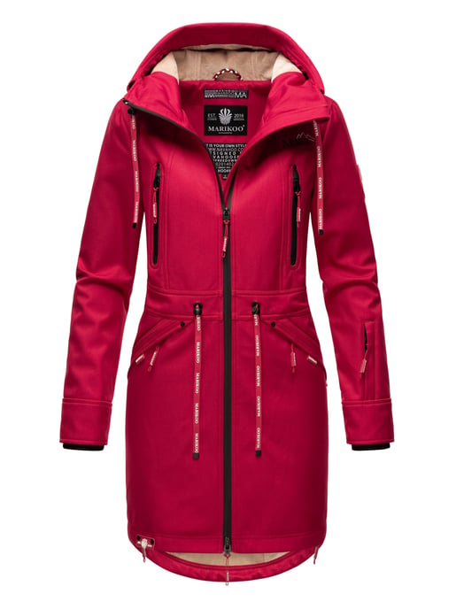 Marikoo Damen Softshelljacke – Racquellee mit Kapuze & Fleecefutter - Image 1