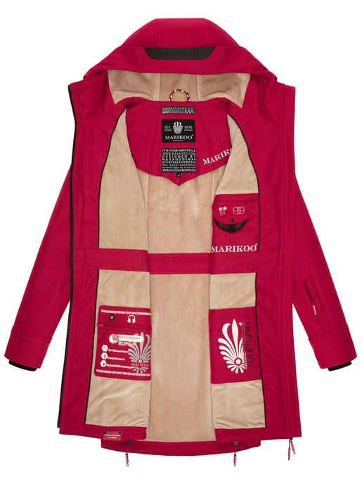 Marikoo Damen Softshelljacke – Racquellee mit Kapuze & Fleecefutter - Image 6