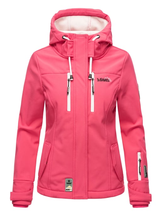 Marikoo Damen Softshelljacke – Kleine Zicke, warm mit Kapuze & Fleecefutter - Image 2