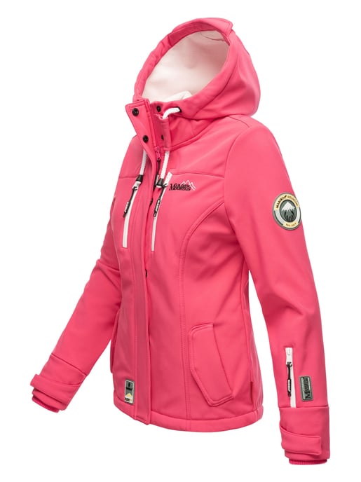 Marikoo Damen Softshelljacke – Kleine Zicke, warm mit Kapuze & Fleecefutter - Image 3