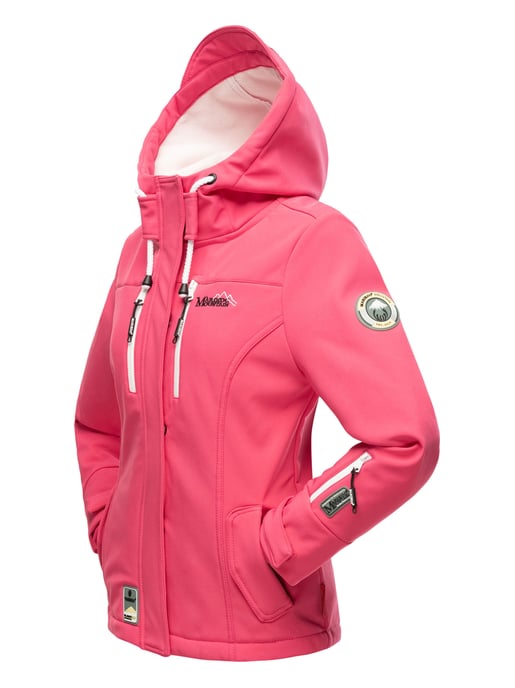 Marikoo Damen Softshelljacke – Kleine Zicke, warm mit Kapuze & Fleecefutter - Image 5