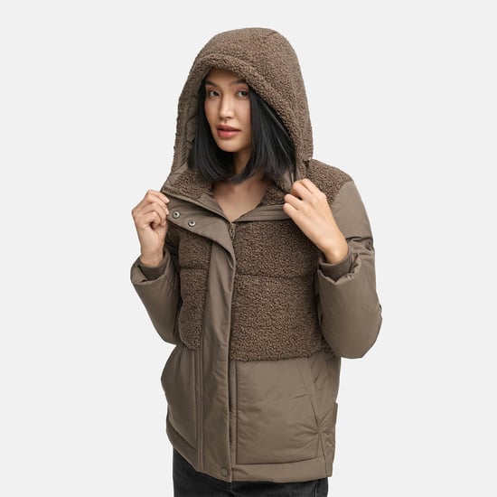 Marikoo Damen Winterjacke Sheeta mit Teddyfleece & Kapuze - Image 6