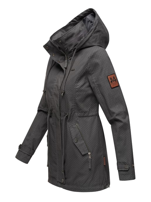 Marikoo leichte Damen Übergangsjacke mit abnehmbarer Kapuze - Image 3