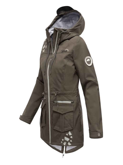 Marikoo Damen Softshelljacke – Ulissaa mit Kapuze & Reflektoren - Image 3