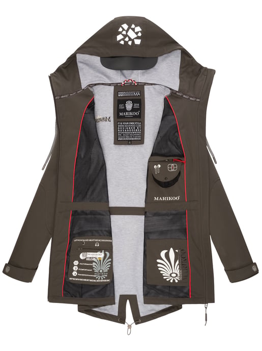 Marikoo Damen Softshelljacke – Ulissaa mit Kapuze & Reflektoren - Image 6