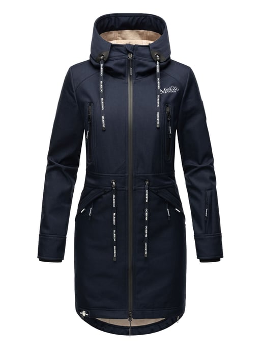 Marikoo Damen Softshelljacke – Racquellee mit Kapuze & Fleecefutter - Image 2