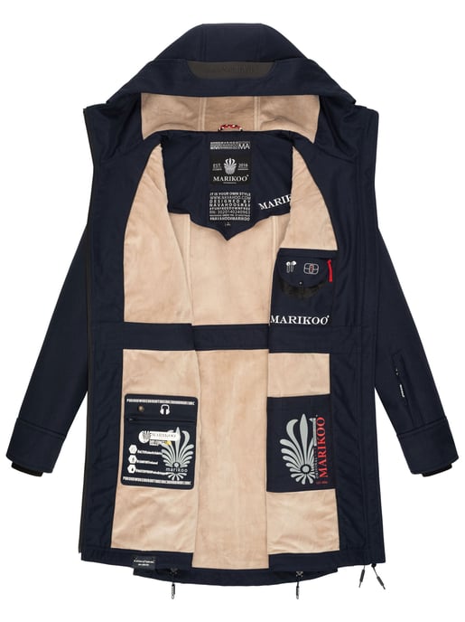 Marikoo Damen Softshelljacke – Racquellee mit Kapuze & Fleecefutter - Image 6