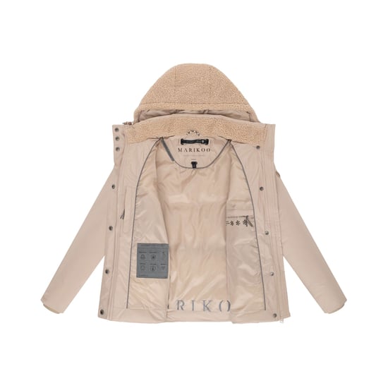 Marikoo Damen Winterjacke Sheeta mit Teddyfleece & Kapuze - Image 4