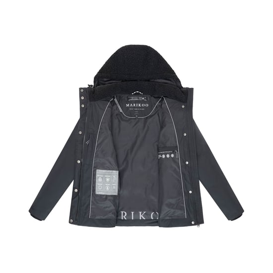 Marikoo Damen Winterjacke Sheeta mit Teddyfleece & Kapuze - Image 4