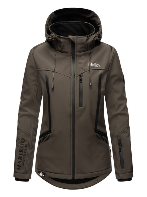 Marikoo Damen Softshelljacke – Mount-Cho-Oyu mit abnehmbarer Kapuze - Image 2