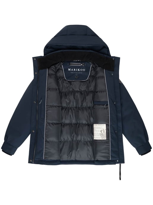 Marikoo Damen Winterjacke Shigaraa mit abnehmbarer Kapuze & Magnettaschen - Image 4