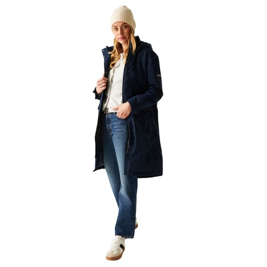 Regatta Damen Yannta Isolierte Wasserfeste Jacke (Marine) - Image 6