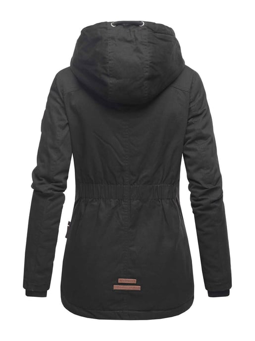Marikoo Damen Winterjacke mit Teddyfell-Innenfutter & Kapuze - Image 3