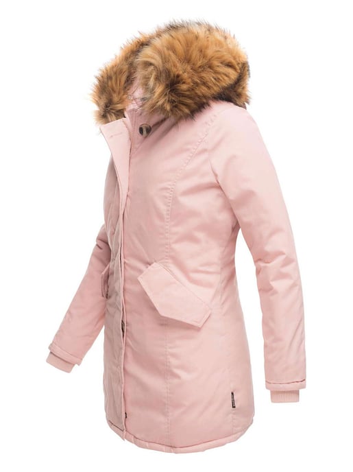 Marikoo Damen Winter Parka mit abnehmbarem Kunstfellkragen & Kapuze - Image 2