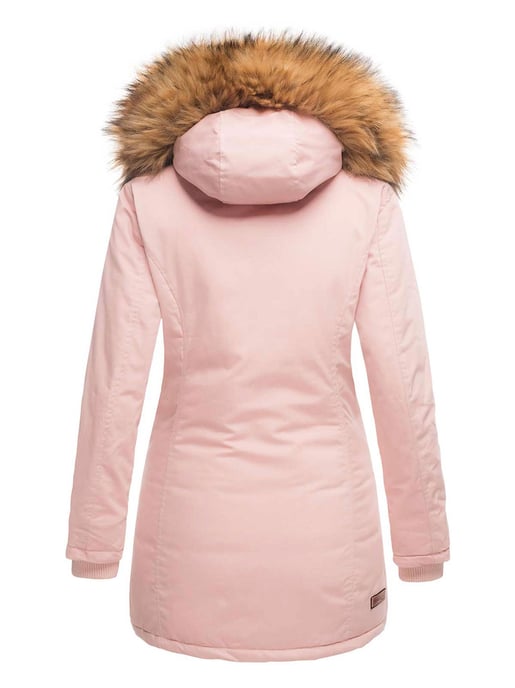 Marikoo Damen Winter Parka mit abnehmbarem Kunstfellkragen & Kapuze - Image 3