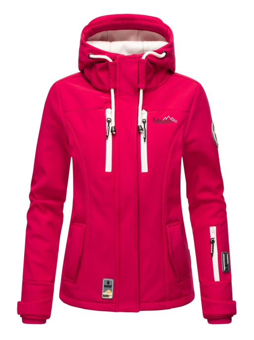 Marikoo Damen Softshelljacke – Kleine Zicke, warm mit Kapuze & Fleecefutter - Image 2