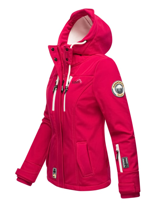 Marikoo Damen Softshelljacke – Kleine Zicke, warm mit Kapuze & Fleecefutter - Image 3