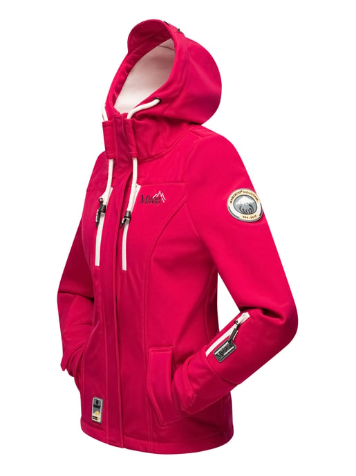 Marikoo Damen Softshelljacke – Kleine Zicke, warm mit Kapuze & Fleecefutter - Image 4